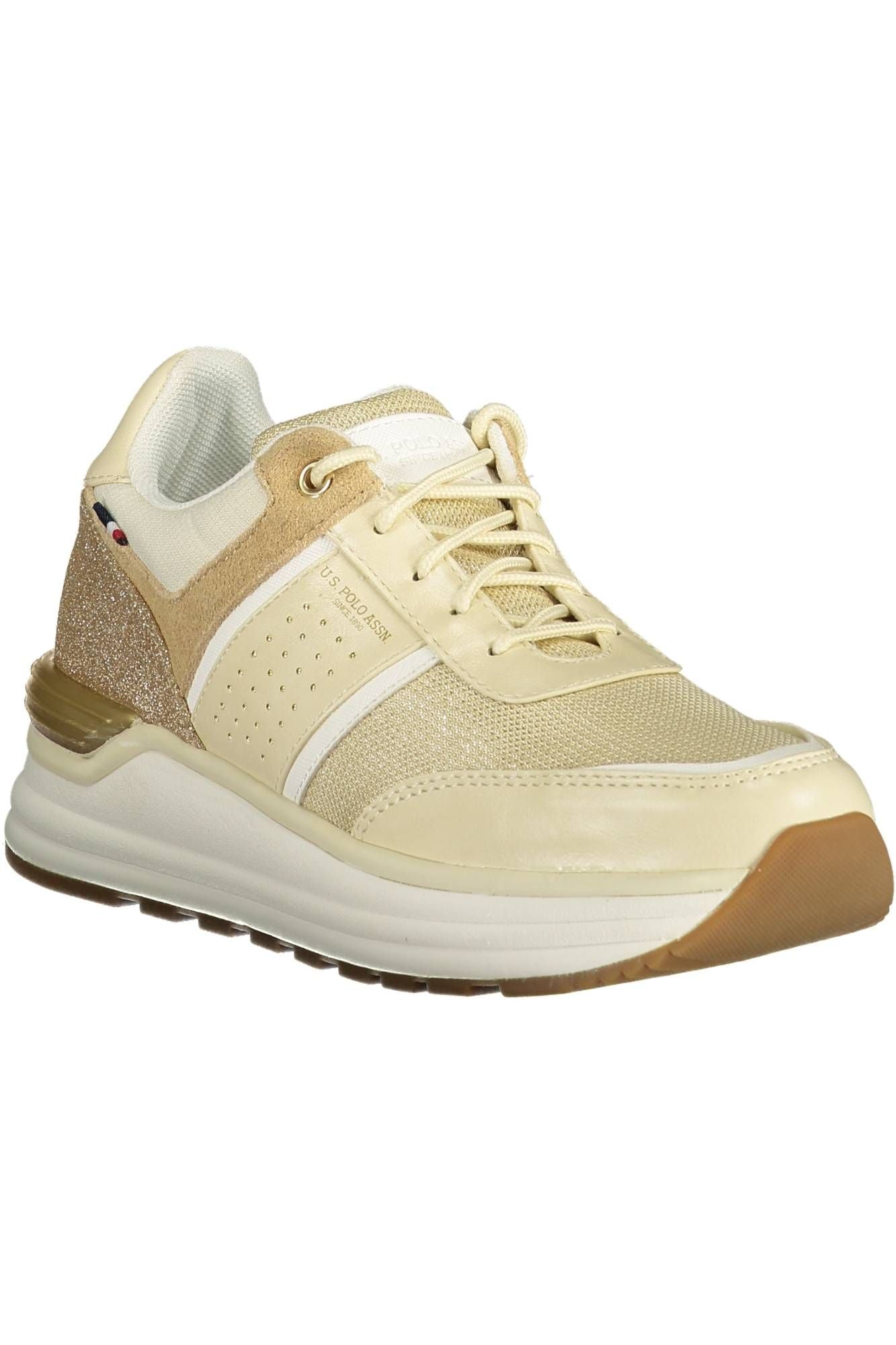 U.S. POLO ASSN. Beige Polyester Sneaker