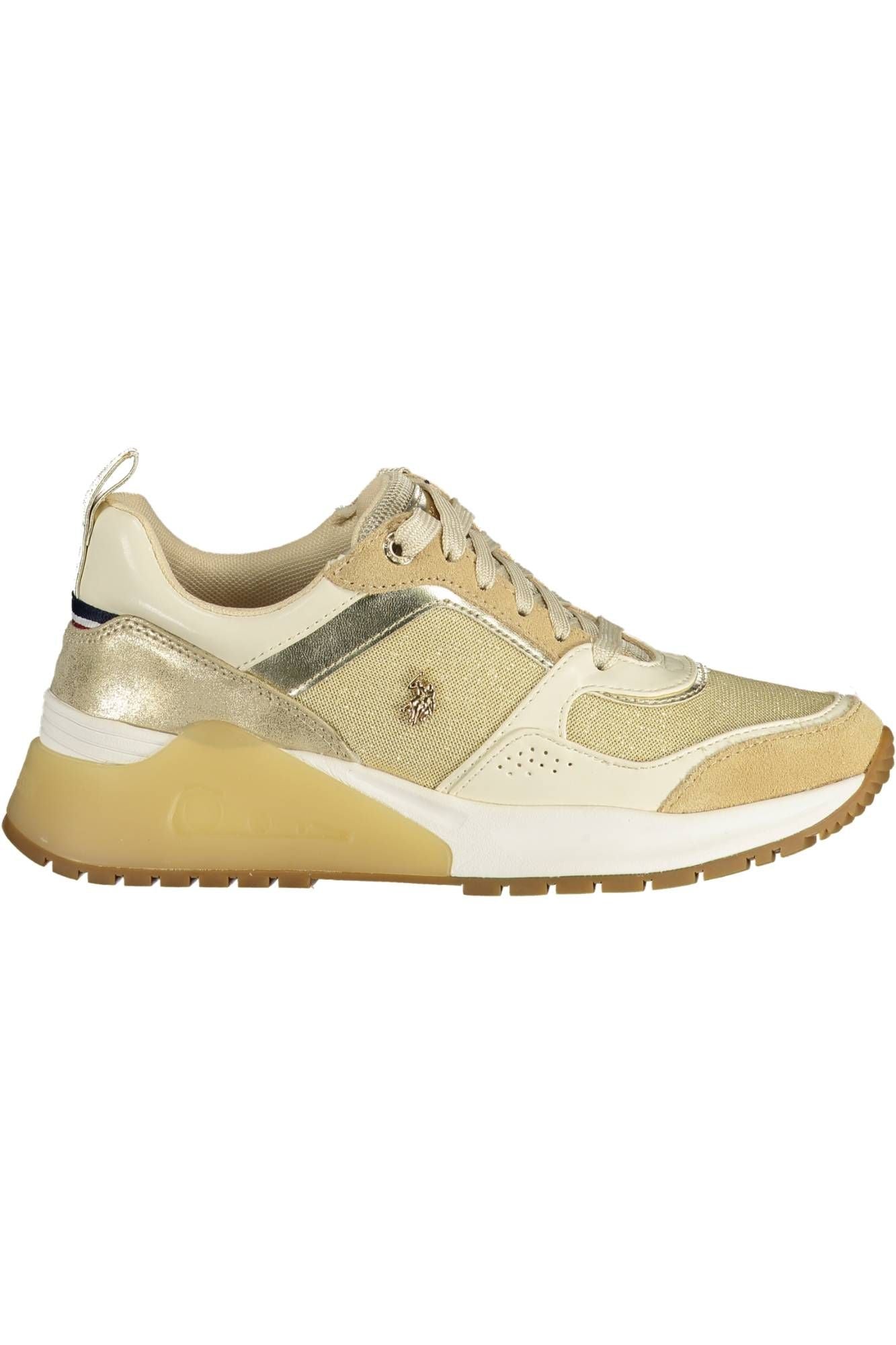 U.S. POLO ASSN. Gold Polyester Sneaker