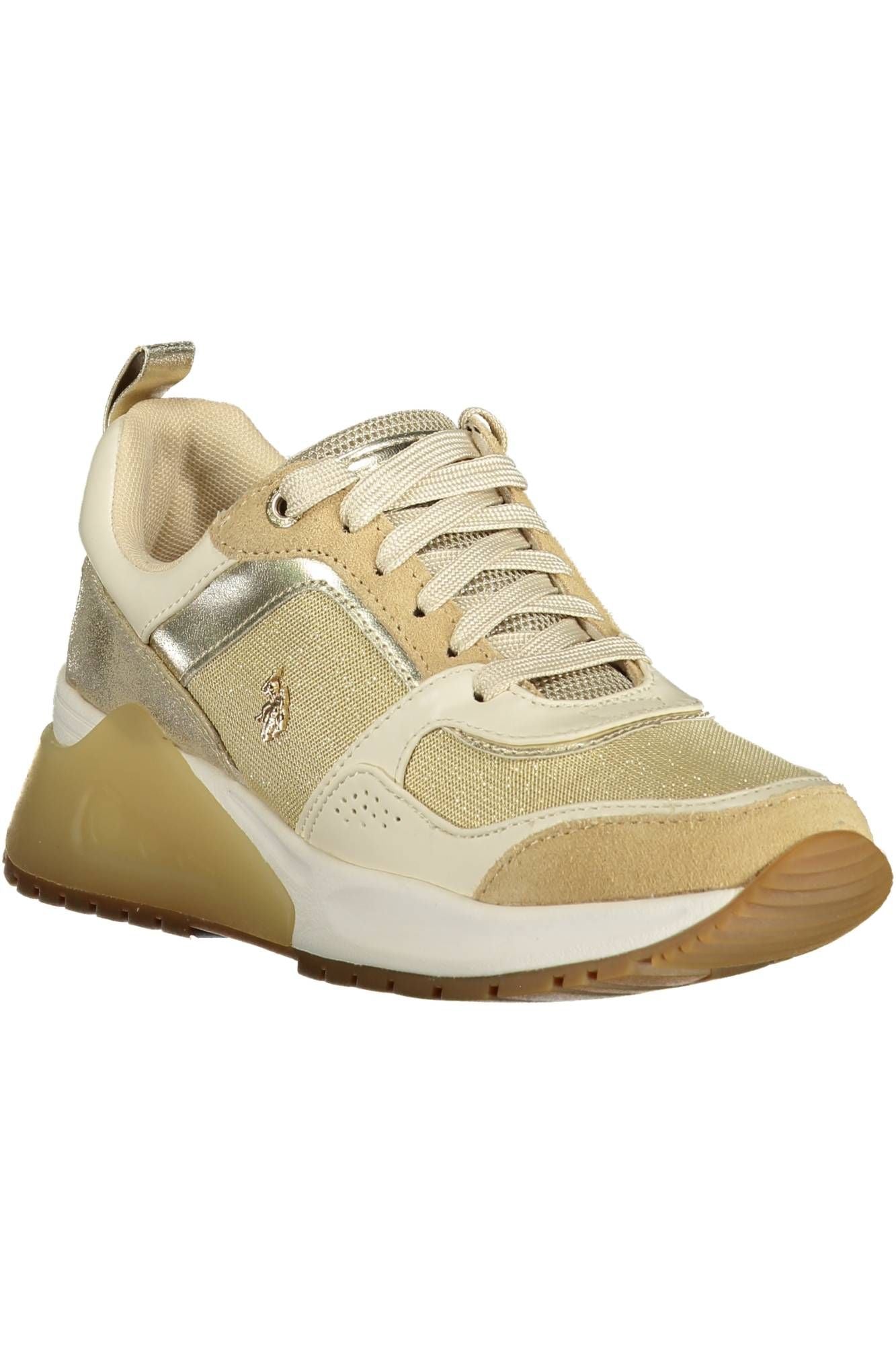 U.S. POLO ASSN. Gold Polyester Sneaker