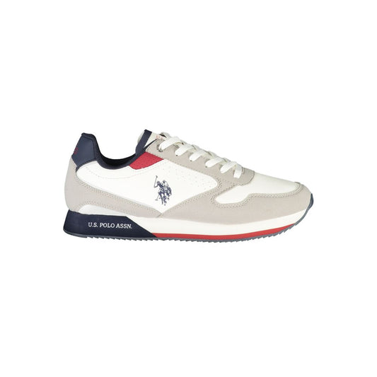 U.S. POLO ASSN. White Polyester Sneaker