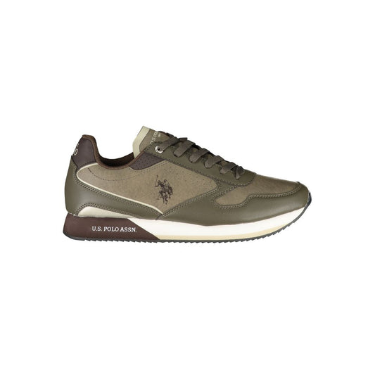 U.S. POLO ASSN. Brown Polyester Sneaker