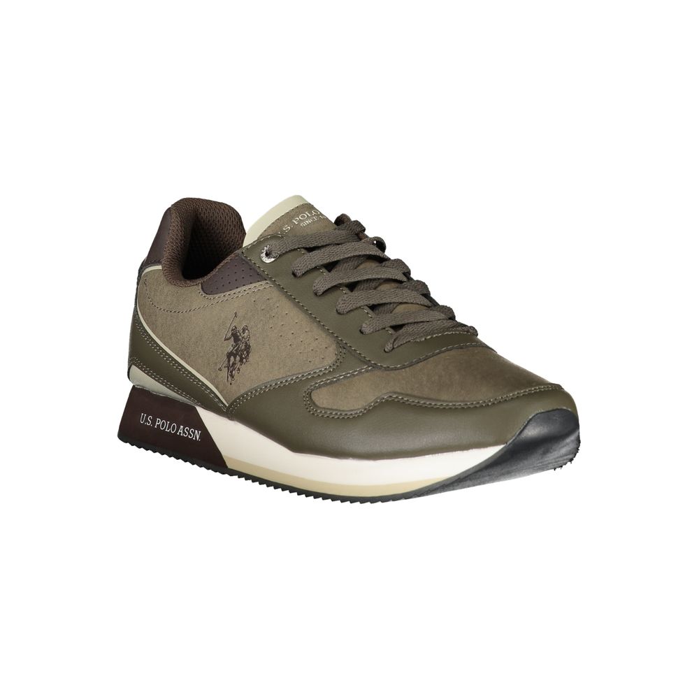 U.S. POLO ASSN. Brown Polyester Sneaker