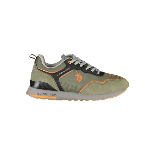 U.S. POLO ASSN. Green Polyester Sneaker