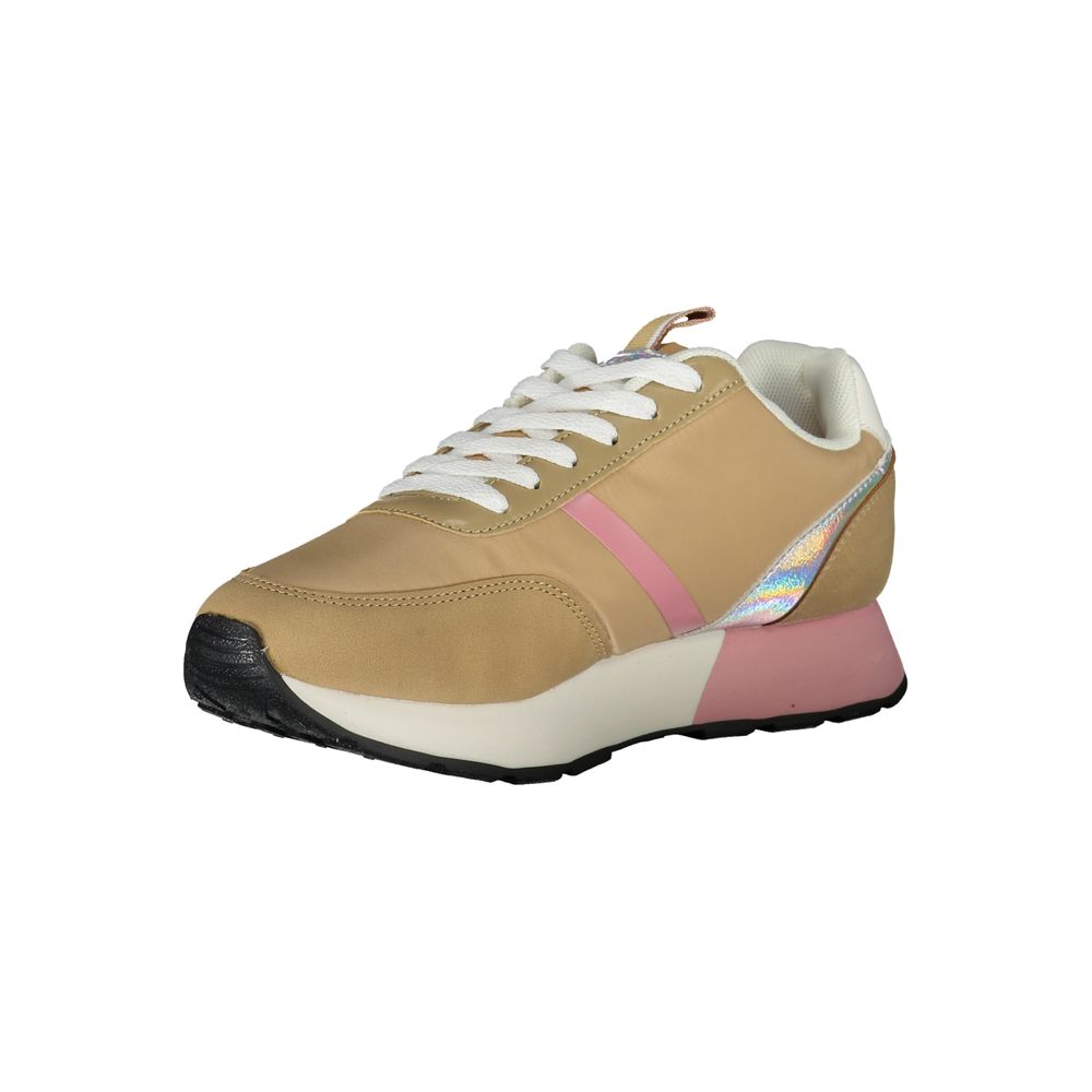 U.S. POLO ASSN. Beige Polyester Sneaker