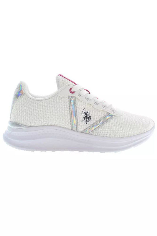 U.S. POLO ASSN. White Polyester Sneaker