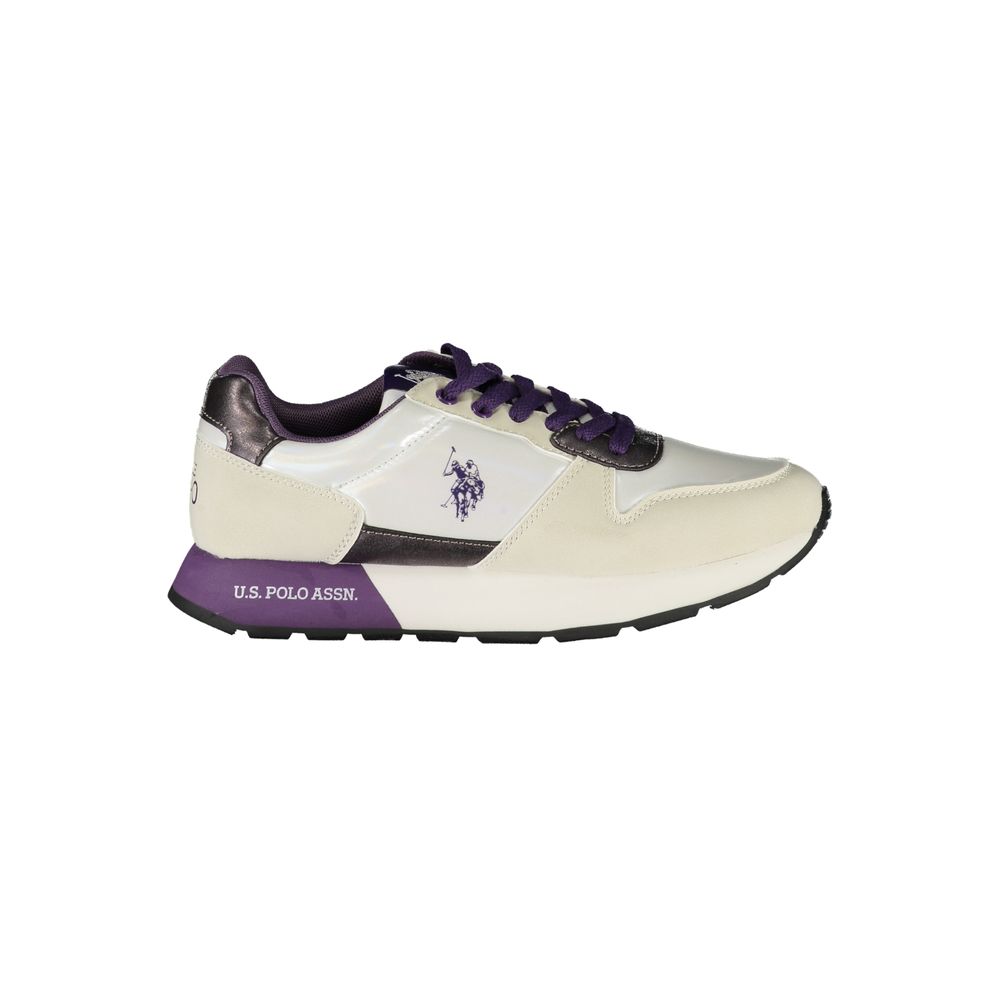 U.S. POLO ASSN. White Polyester Sneaker