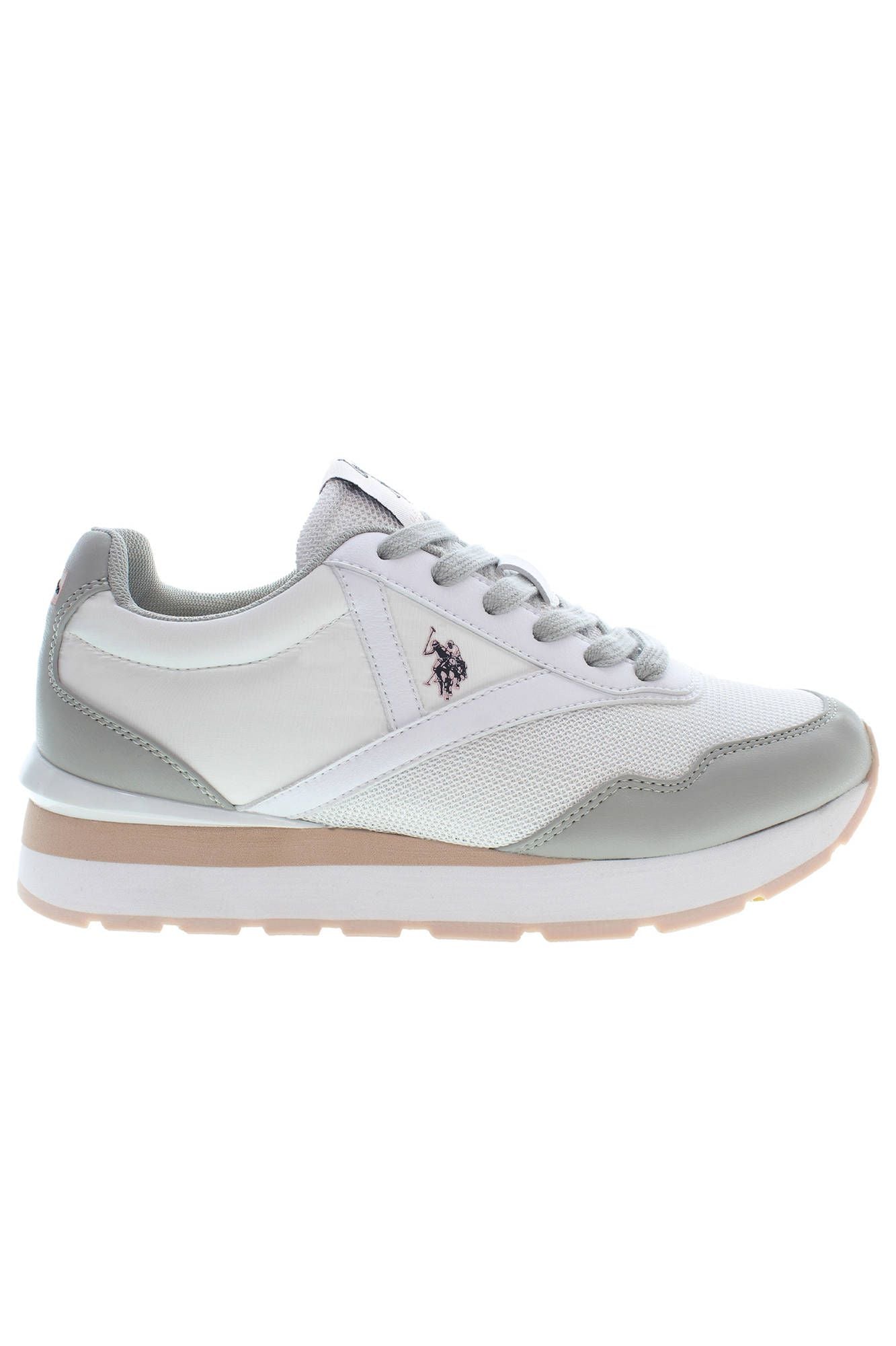 U.S. POLO ASSN. White Polyester Sneaker