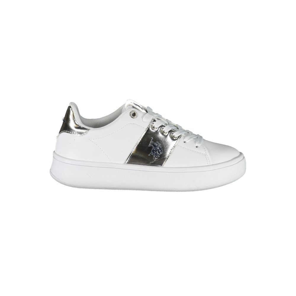 U.S. POLO ASSN. White Polyester Sneaker