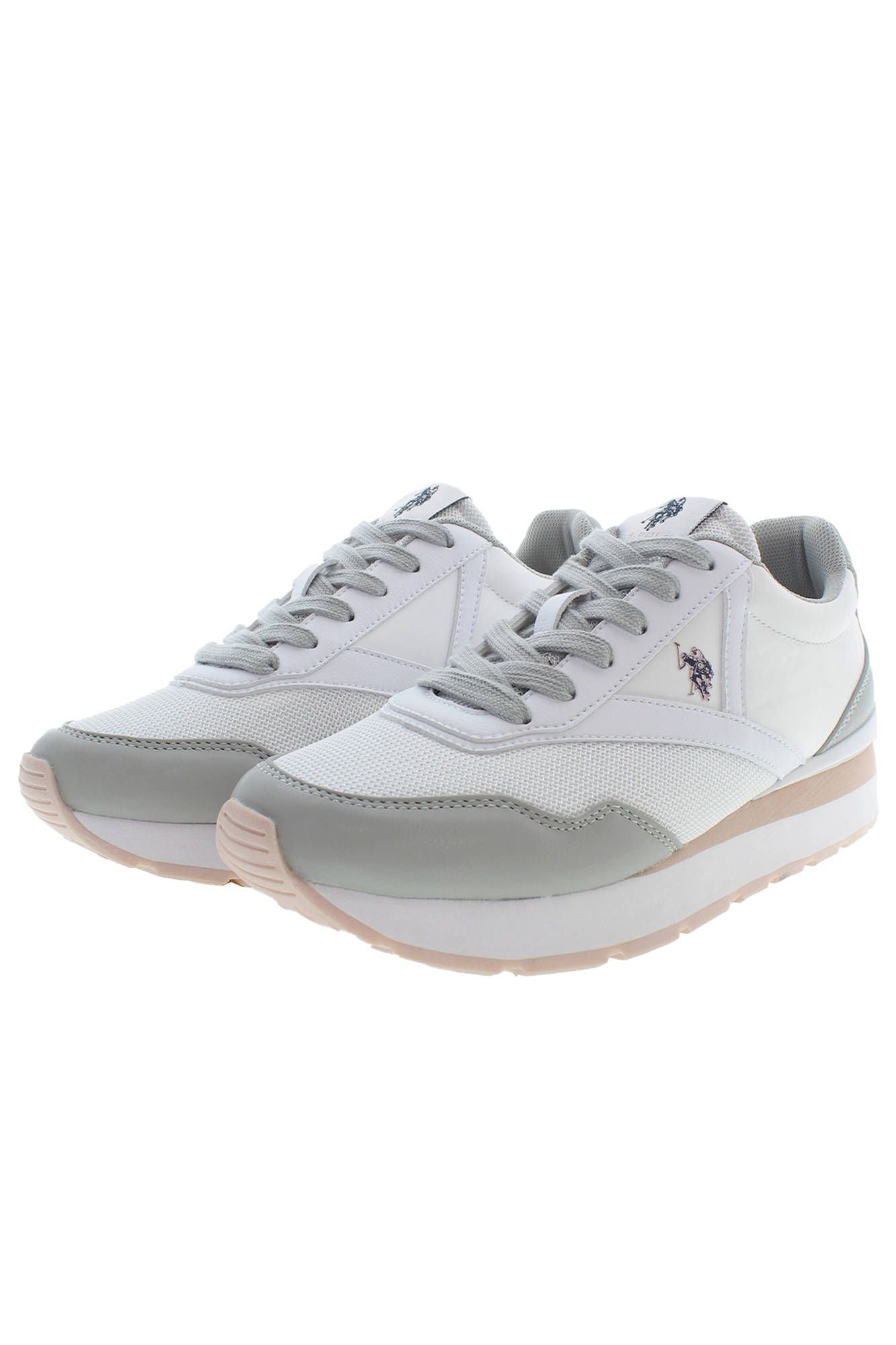 U.S. POLO ASSN. White Polyester Sneaker