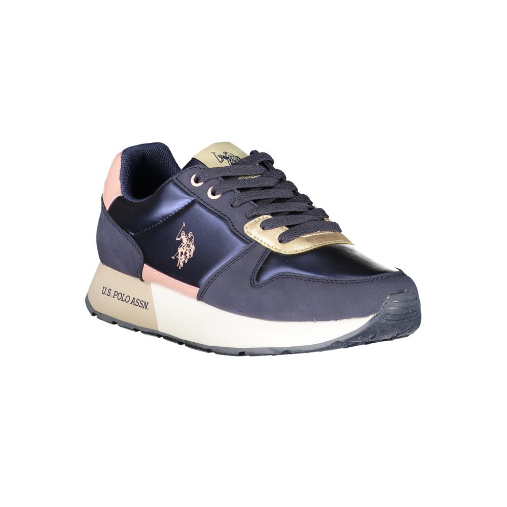 U.S. POLO ASSN. Blue Polyester Sneaker