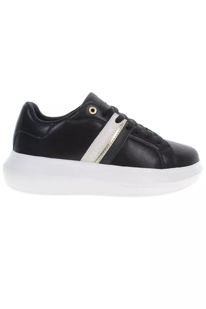 U.S. POLO ASSN. Black Polyester Sneaker