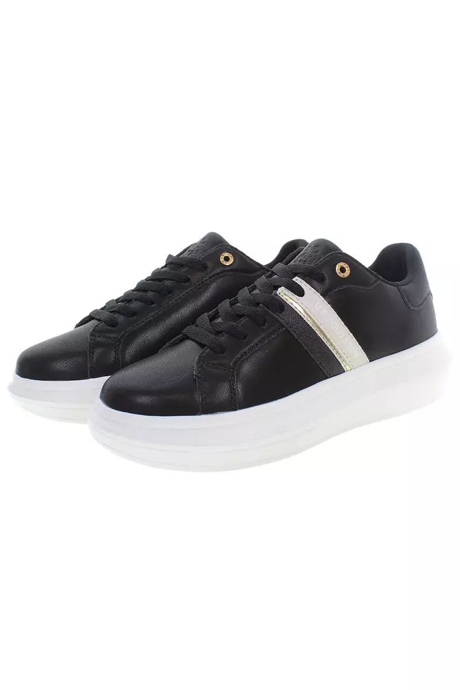 U.S. POLO ASSN. Black Polyester Sneaker