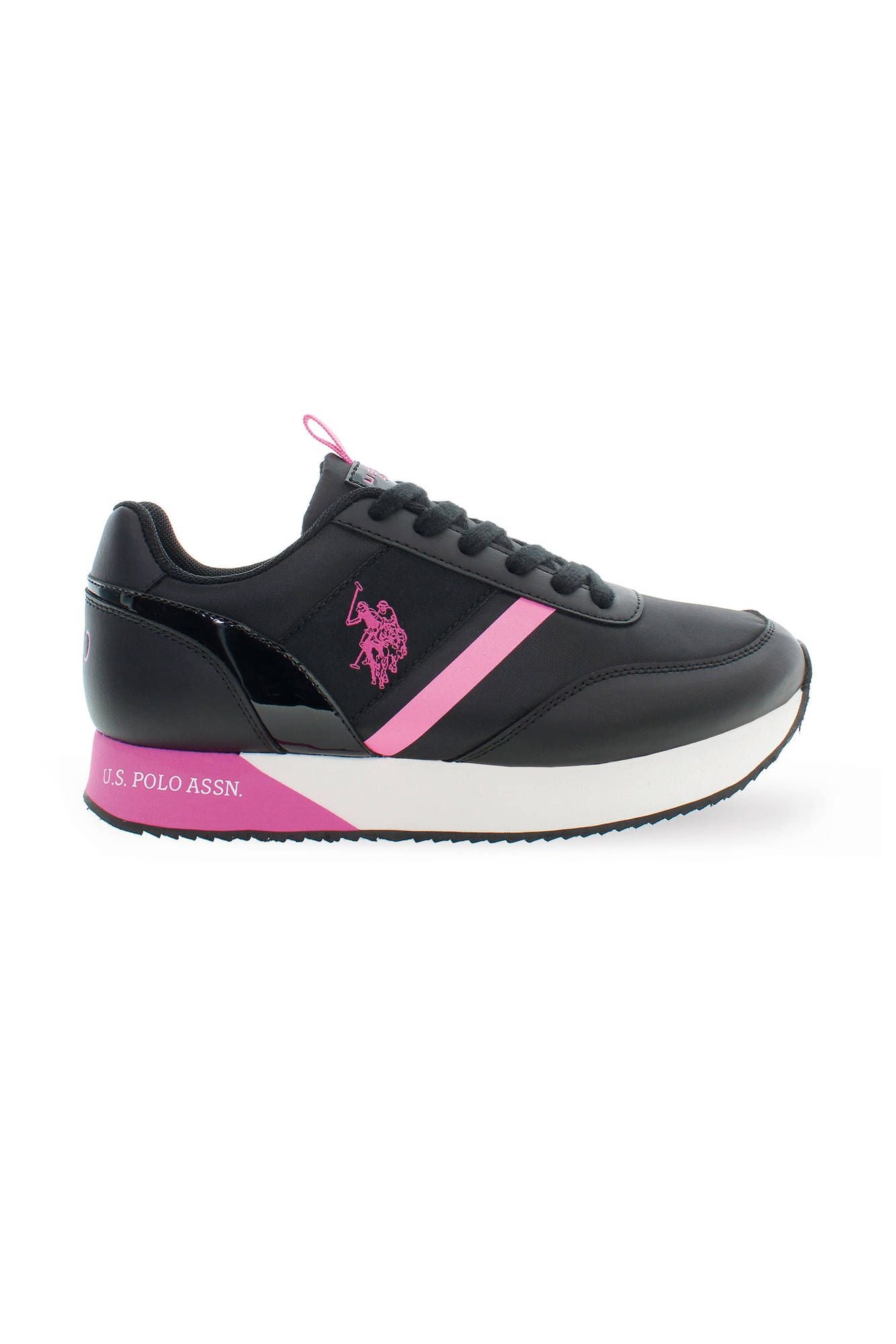 U.S. POLO ASSN. Black Polyester Sneaker