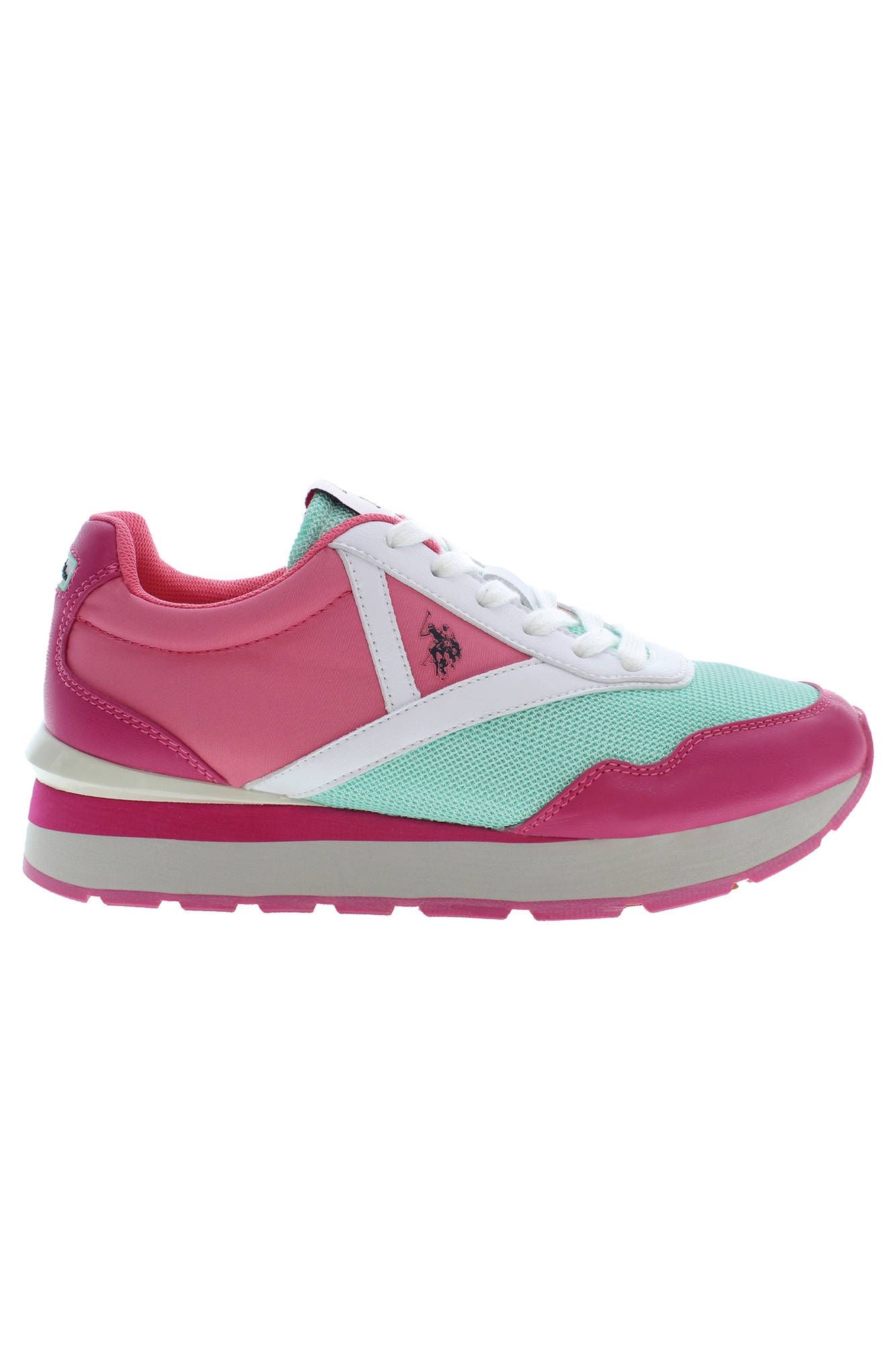 U.S. POLO ASSN. Pink Polyester Sneaker