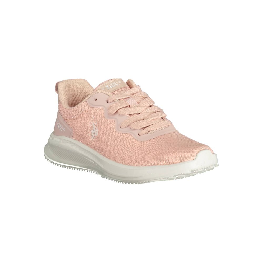 U.S. POLO ASSN. Pink Polyester Sneaker