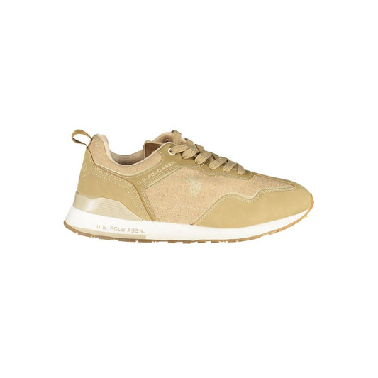 U.S. POLO ASSN. Beige Polyester Sneaker