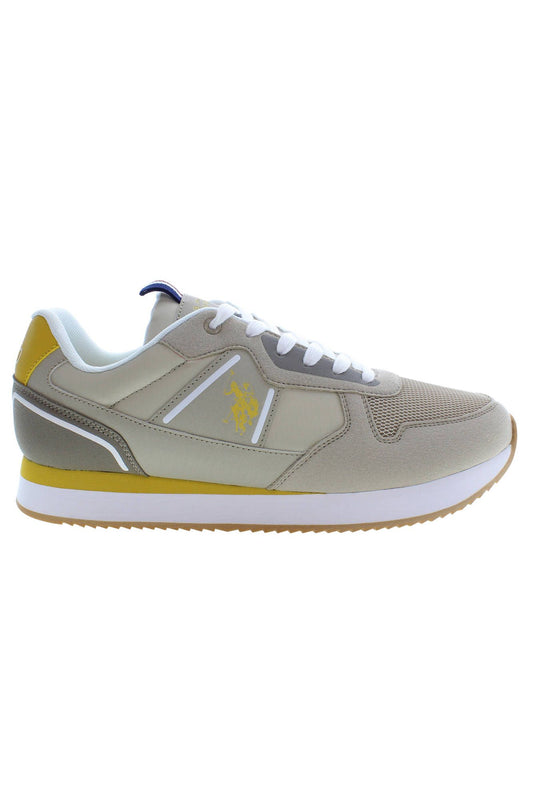 U.S. POLO ASSN. Beige Polyester Sneaker