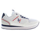 U.S. POLO ASSN. White Polyester Sneaker