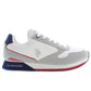 U.S. POLO ASSN. White Polyester Sneaker