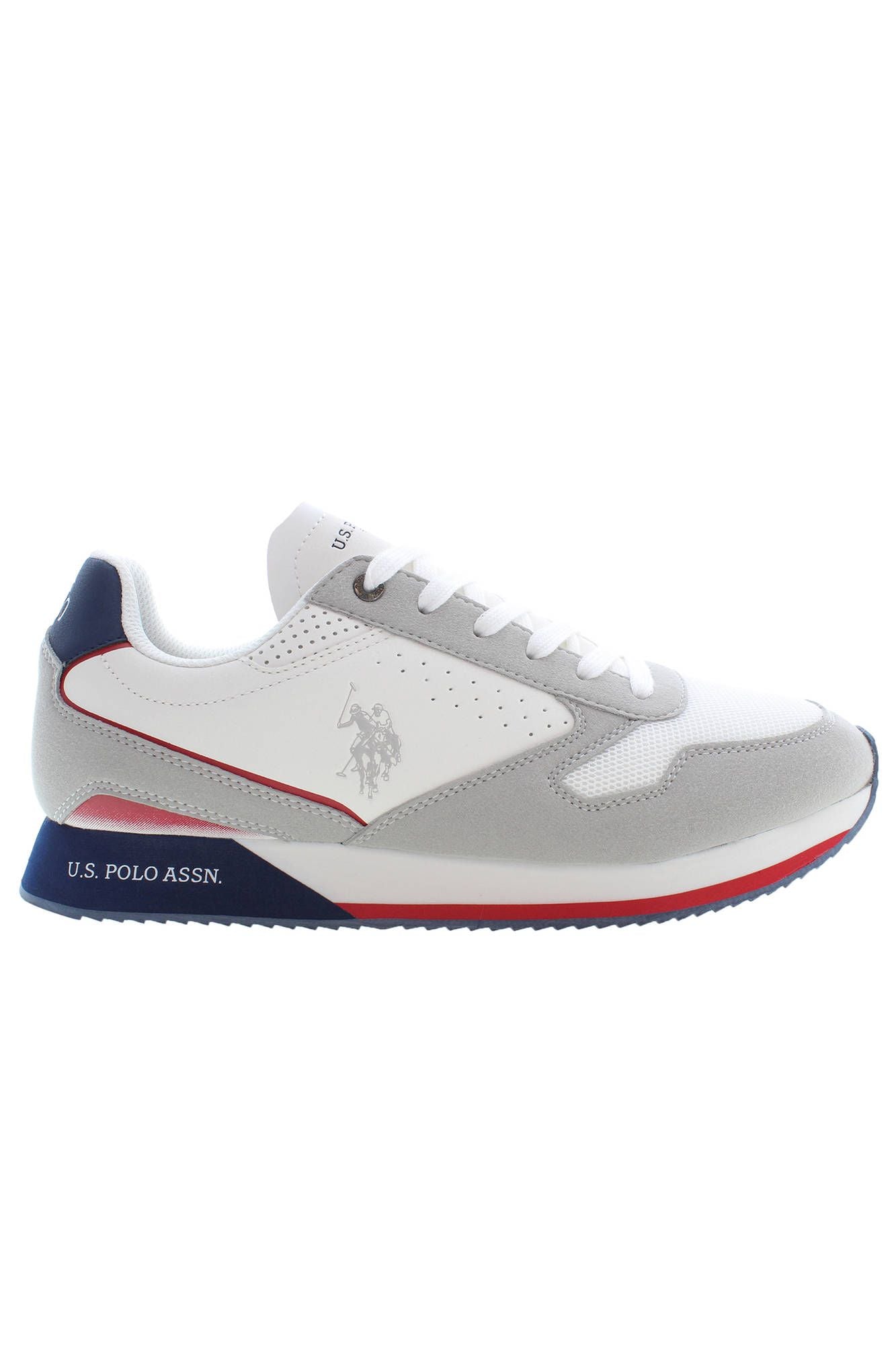 U.S. POLO ASSN. White Polyester Sneaker