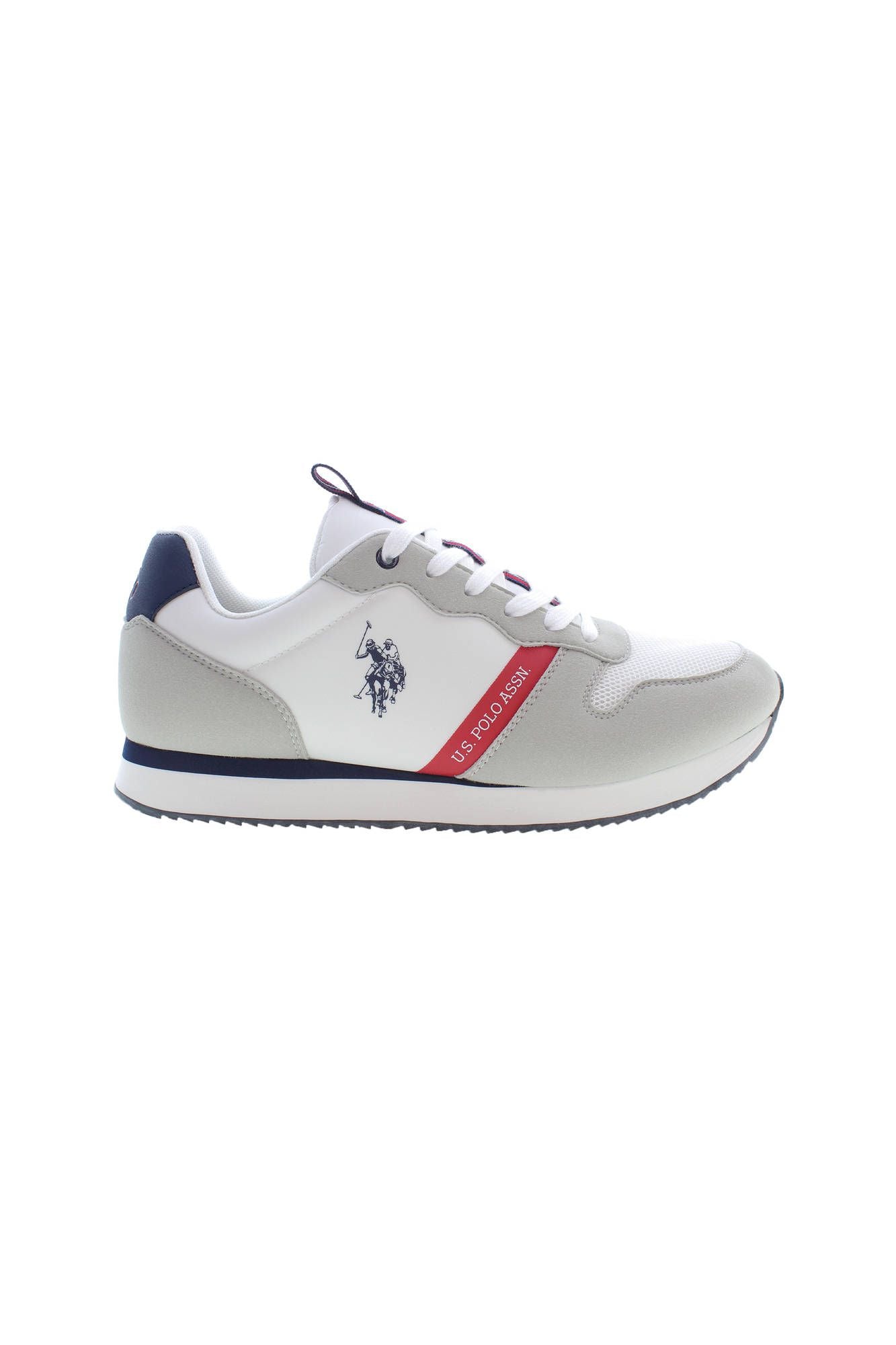 U.S. POLO ASSN. White Polyester Sneaker