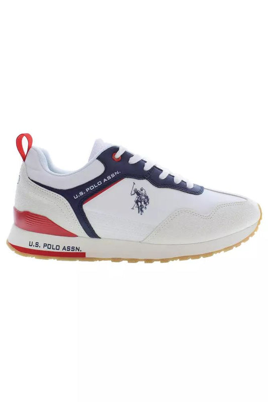 U.S. POLO ASSN. White Polyester Sneaker