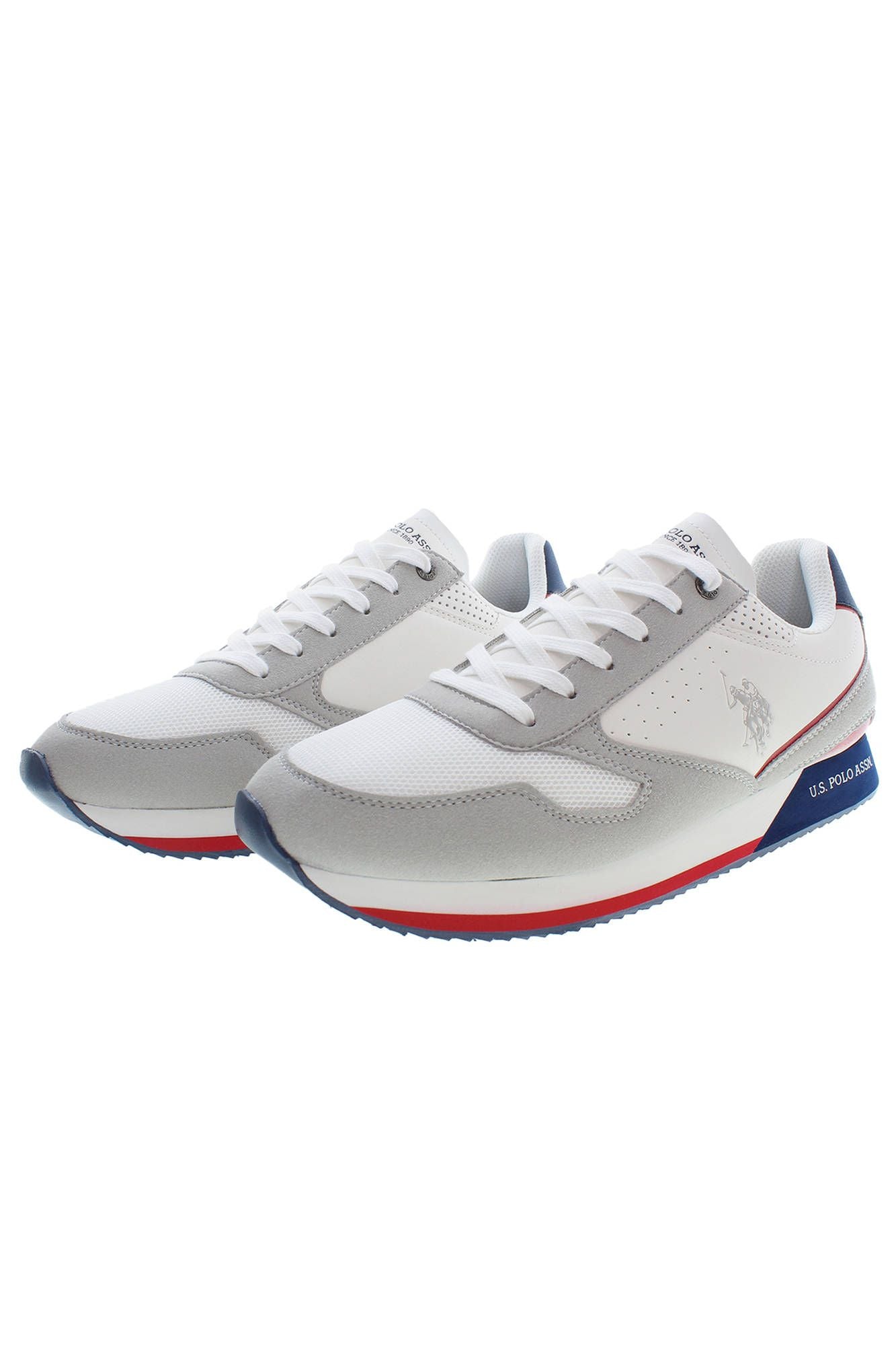 U.S. POLO ASSN. White Polyester Sneaker