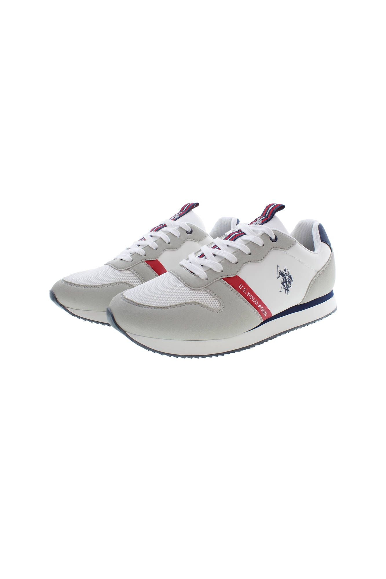 U.S. POLO ASSN. White Polyester Sneaker