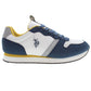 U.S. POLO ASSN. Blue Polyester Sneaker