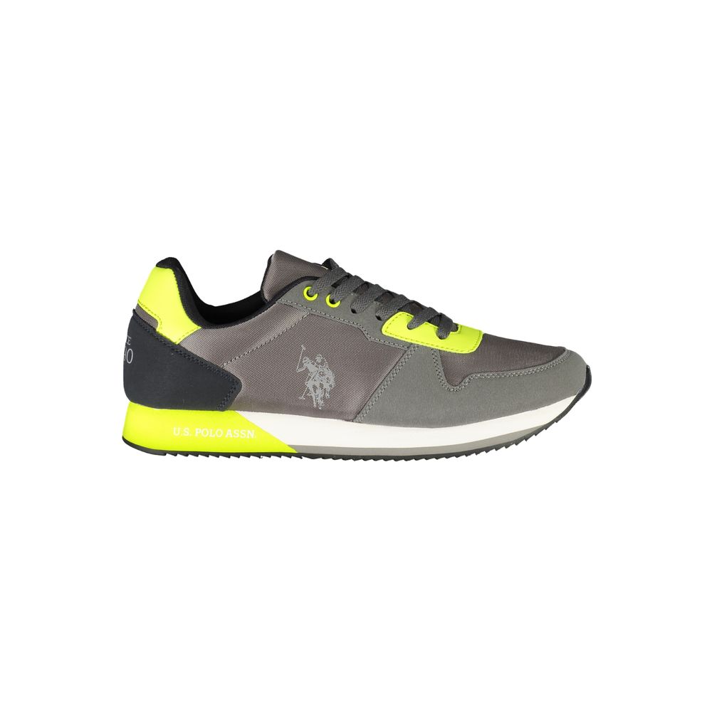 U.S. POLO ASSN. Gray Polyester Sneaker