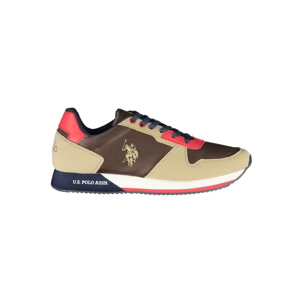 U.S. POLO ASSN. Brown Polyester Sneaker