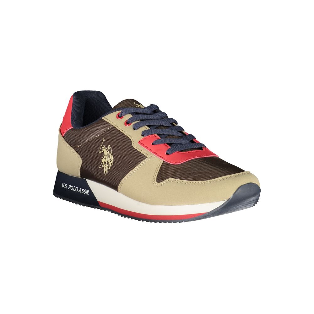 U.S. POLO ASSN. Brown Polyester Sneaker