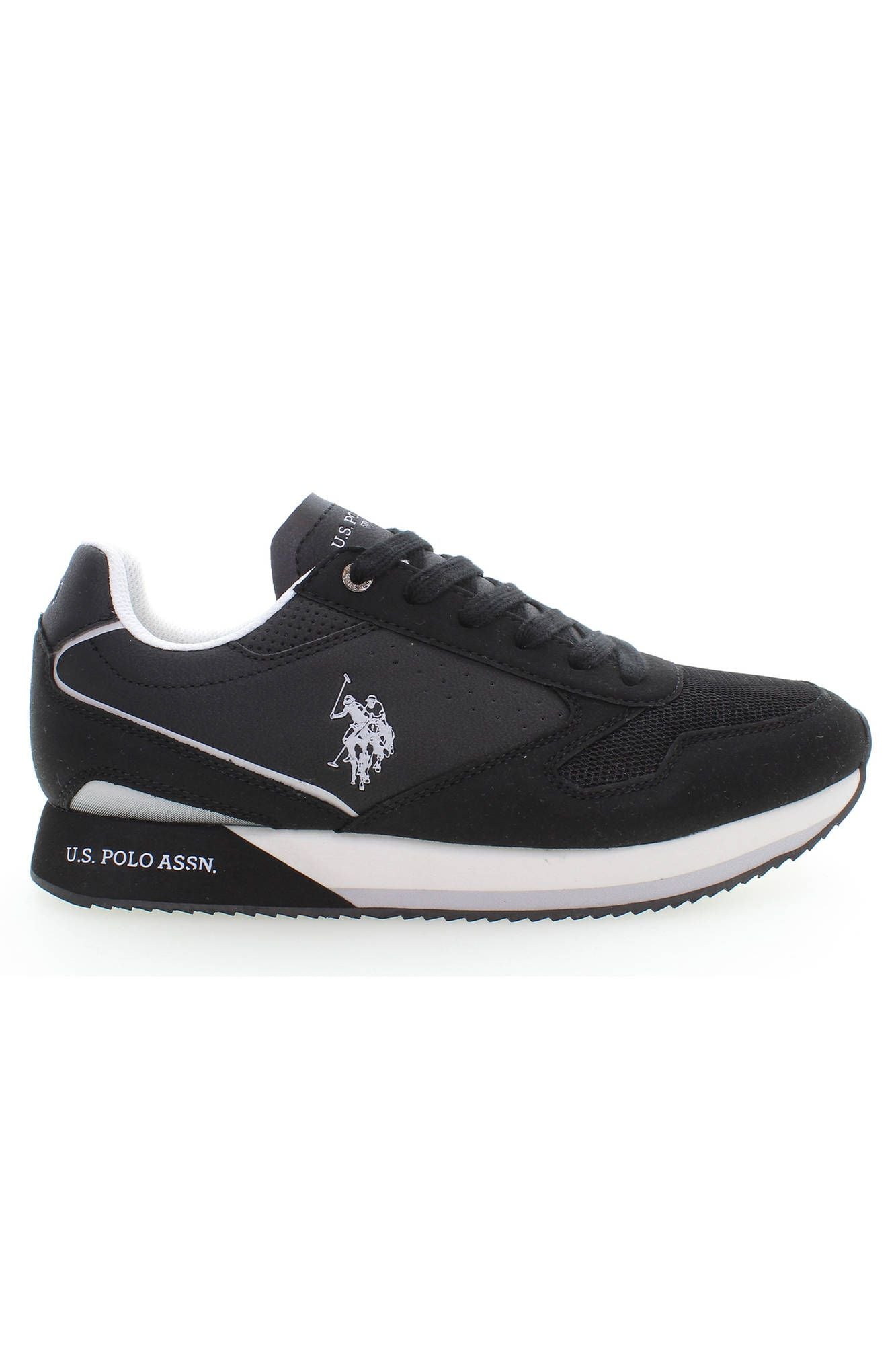 U.S. POLO ASSN. Black Polyester Sneaker