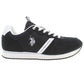 U.S. POLO ASSN. Black Polyester Sneaker