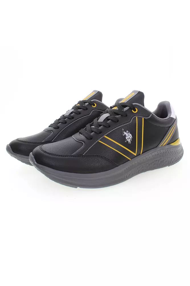 U.S. POLO ASSN. Black Polyester Sneaker