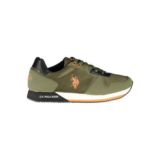 U.S. POLO ASSN. Green Polyester Sneaker