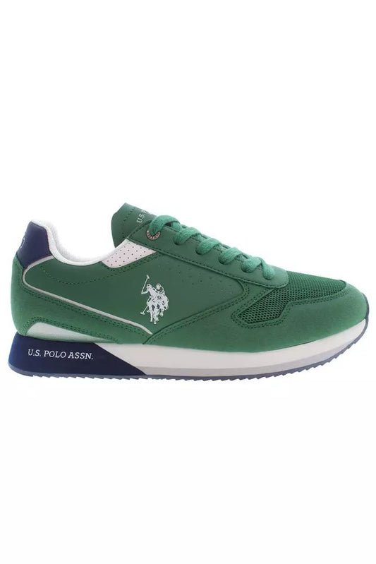 U.S. POLO ASSN. Green Polyester Sneaker