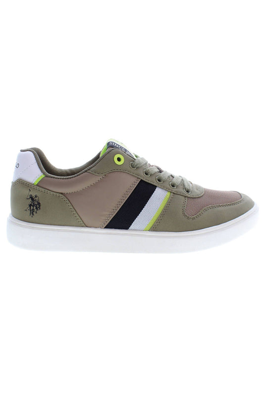 U.S. POLO ASSN. Green Polyester Sneaker