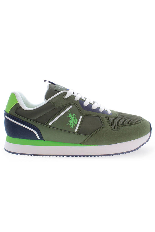 U.S. POLO ASSN. Green Polyester Sneaker