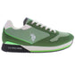 U.S. POLO ASSN. Green Polyester Sneaker