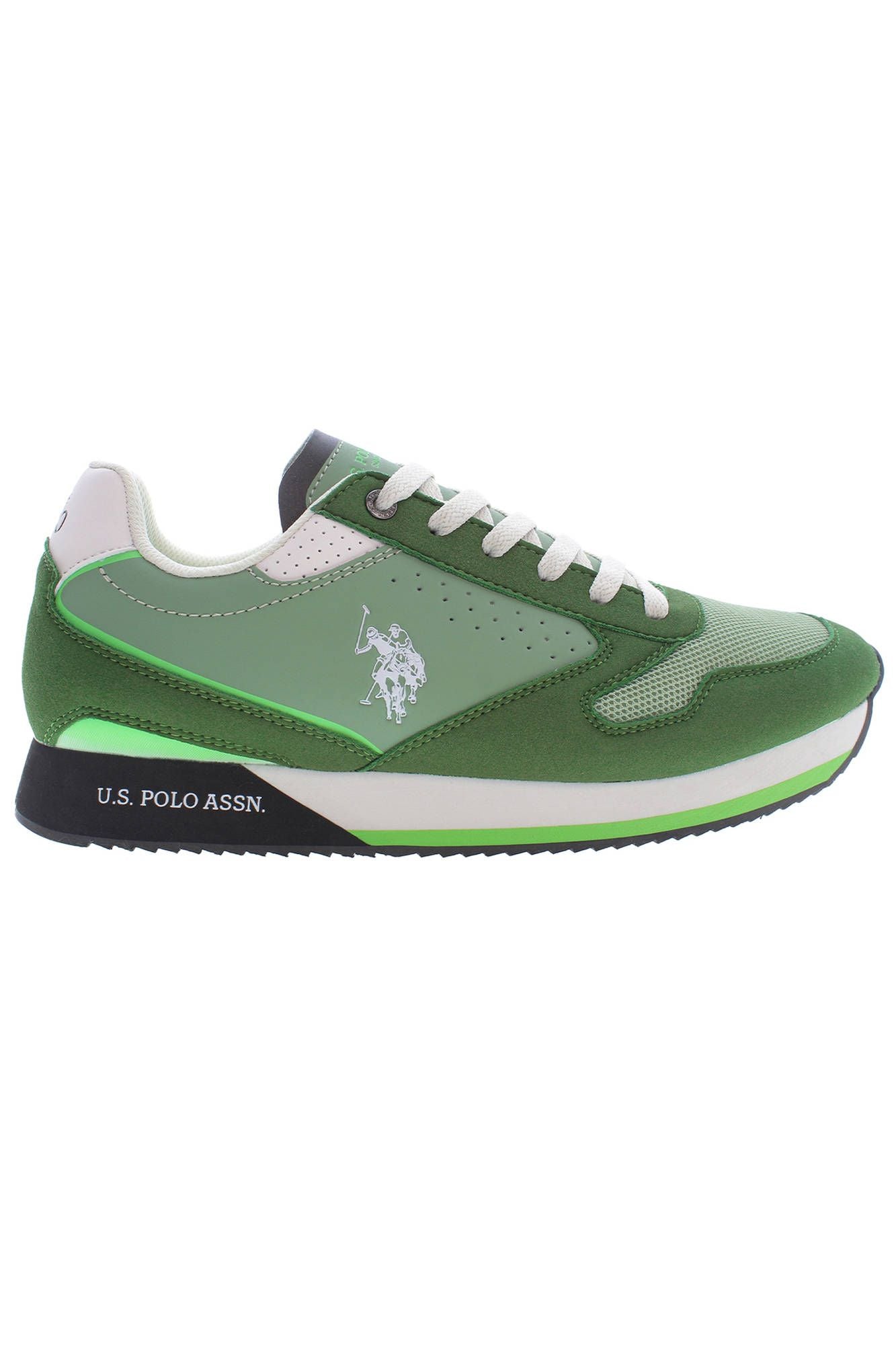 U.S. POLO ASSN. Green Polyester Sneaker