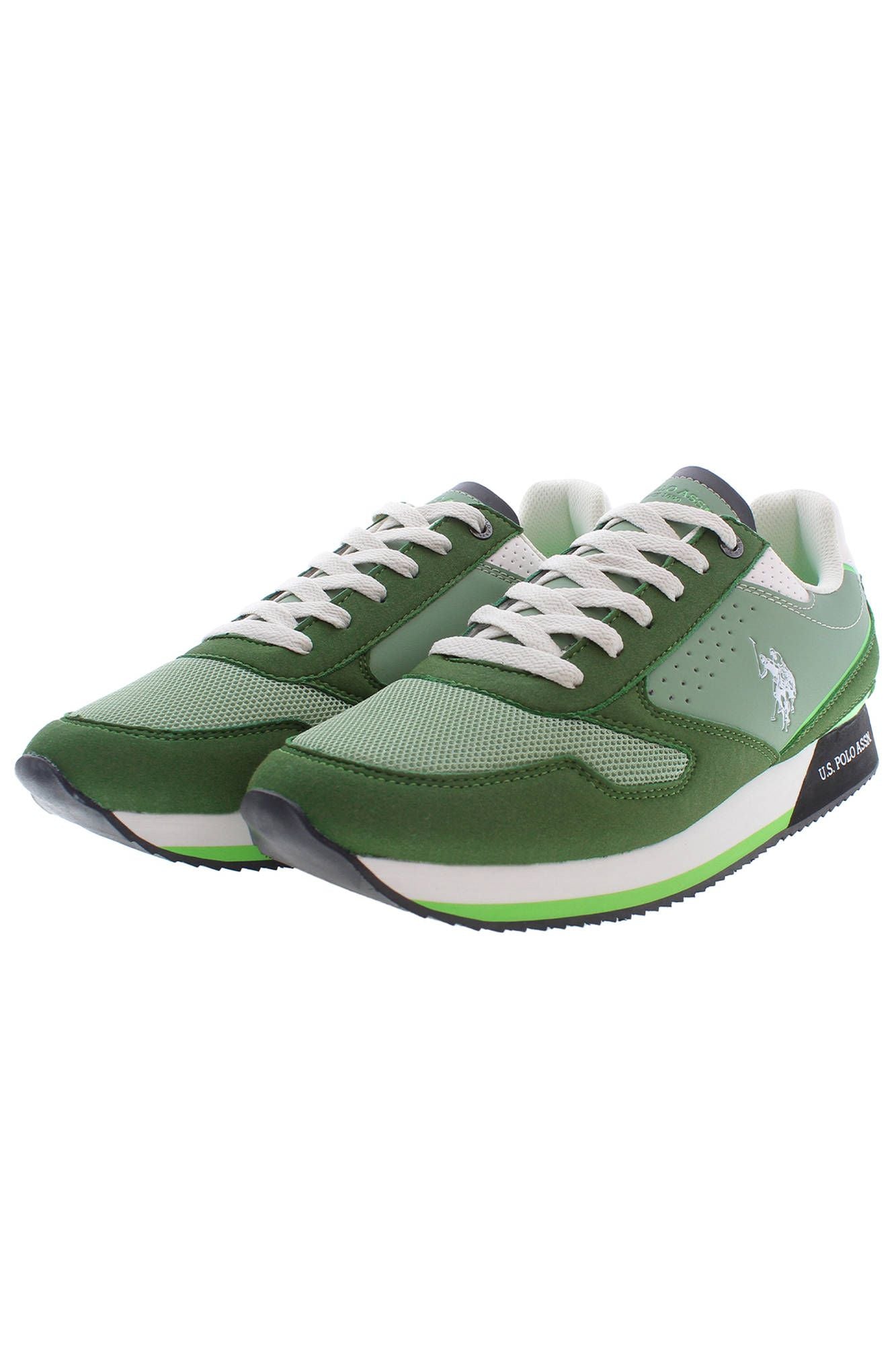 U.S. POLO ASSN. Green Polyester Sneaker