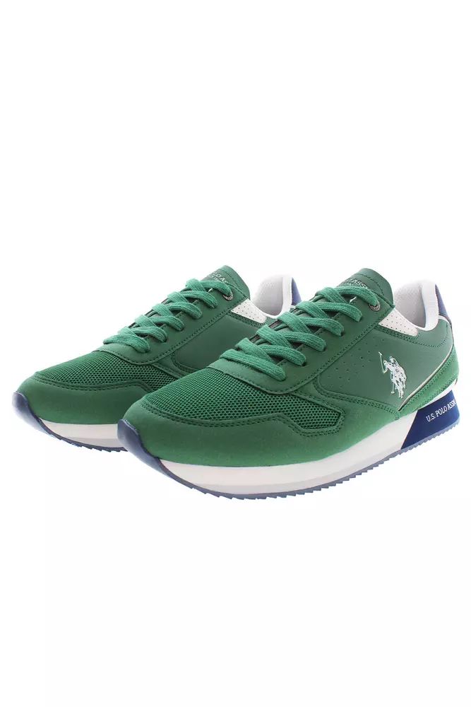 U.S. POLO ASSN. Green Polyester Sneaker