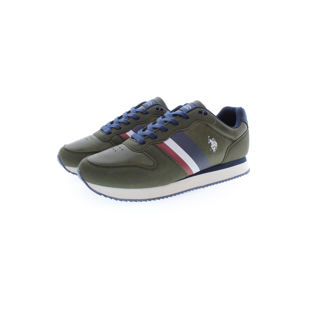 U.S. POLO ASSN. Green Polyester Sneaker