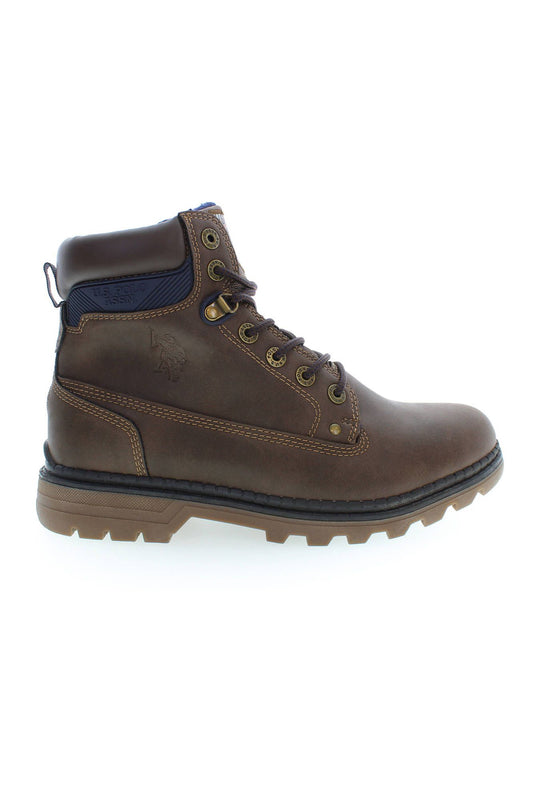 U.S. POLO ASSN. Brown Polyester Boot