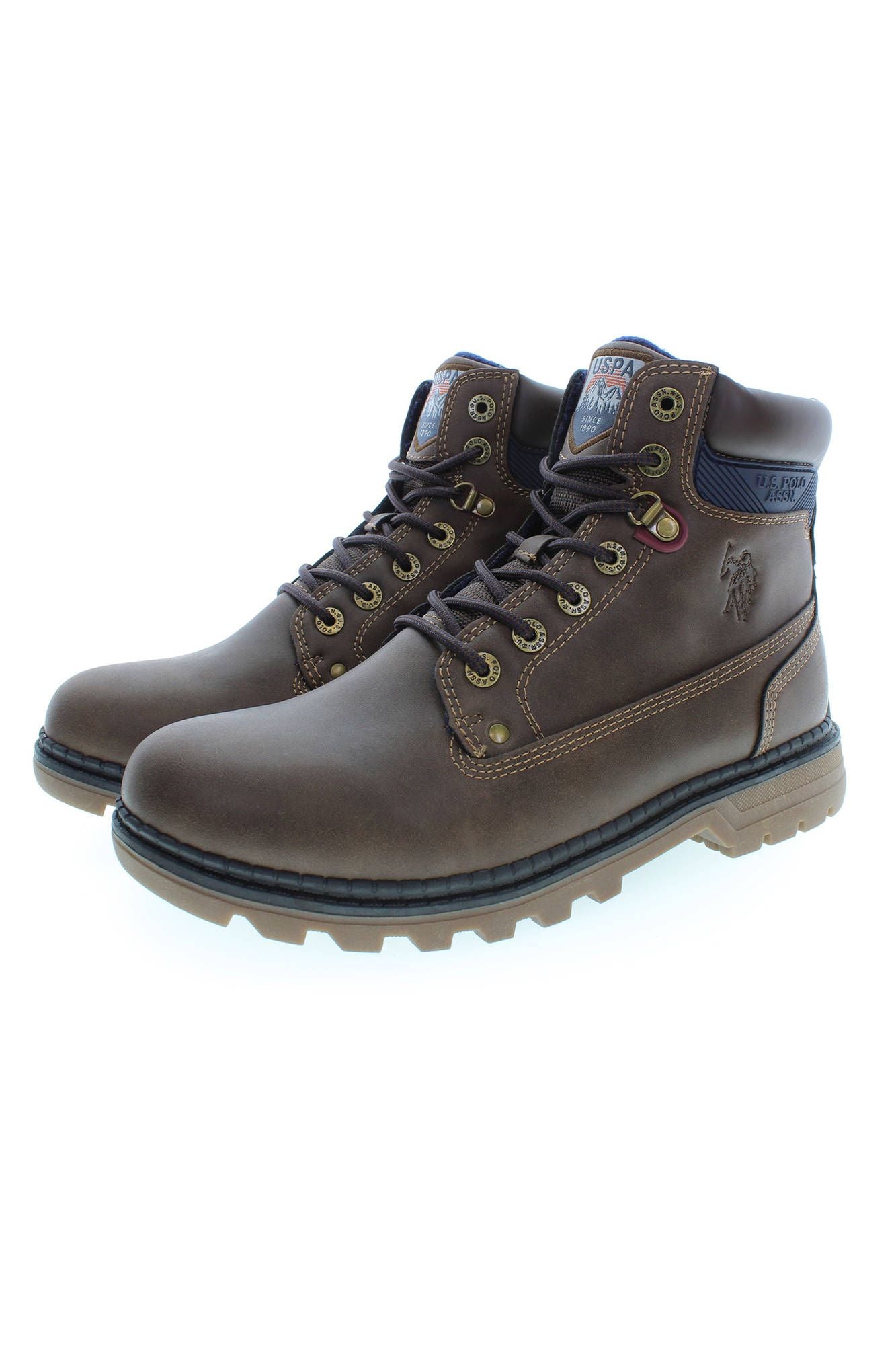 U.S. POLO ASSN. Brown Polyester Boot