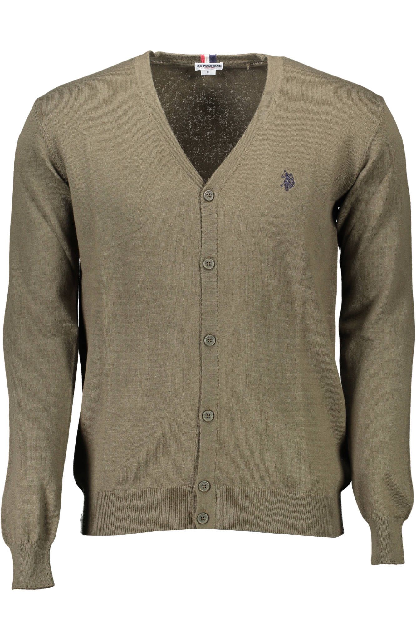 U.S. POLO ASSN. Green Cotton Sweater