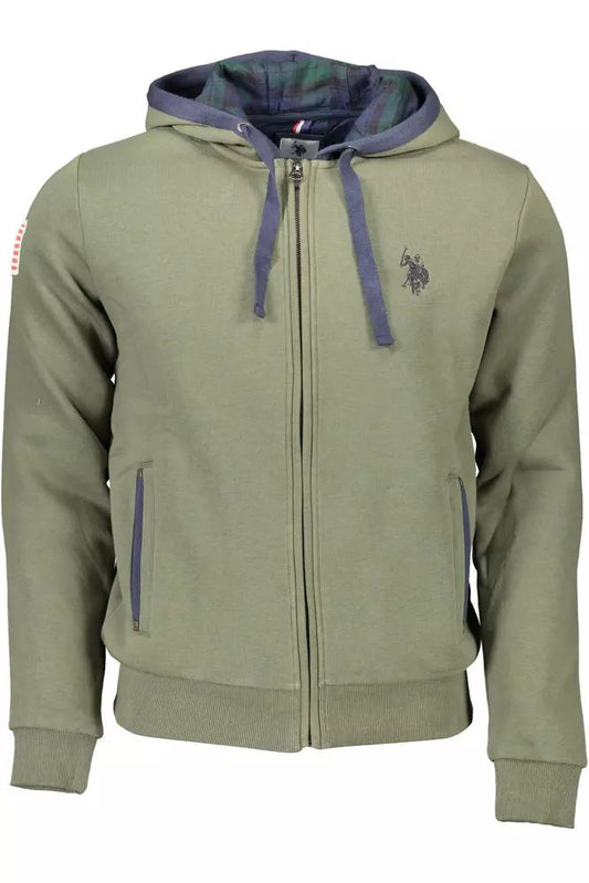 U.S. POLO ASSN. Green Cotton Sweater