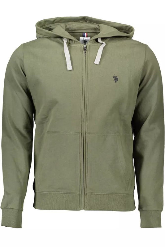 U.S. POLO ASSN. Green Cotton Sweater