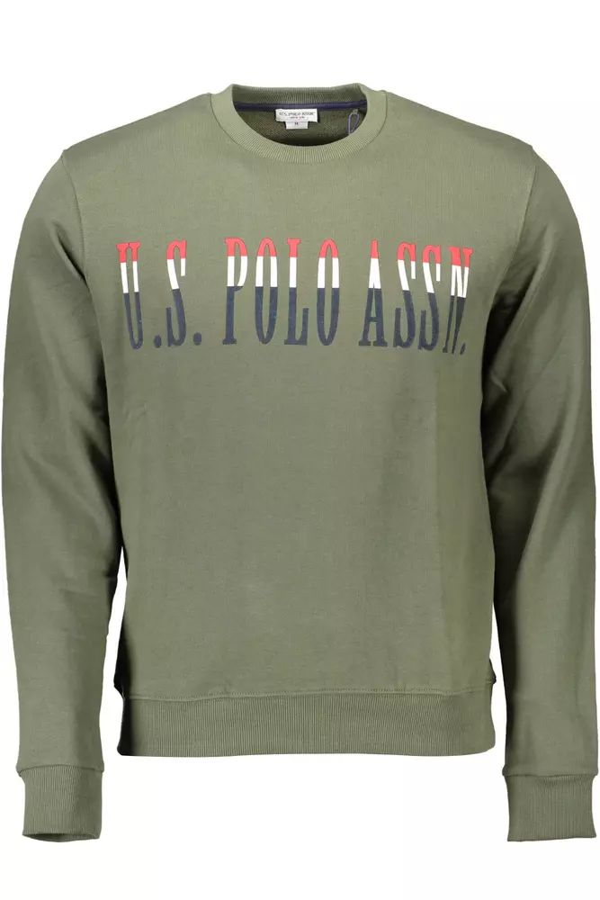 U.S. POLO ASSN. Green Cotton Sweater